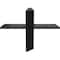 Ekena Millwork 2 1/2"W x 10"D Floating Steel Heavy Duty Wall Mount, Powder Coated Black BKTM02X10FWPBL - alternate 8